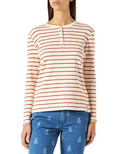 Koszulki i topy damskie - Wrangler Koszulka damska Henley Waffle Baby Tee Shirt, Ginger Spice, rozmiar XL - grafika 1