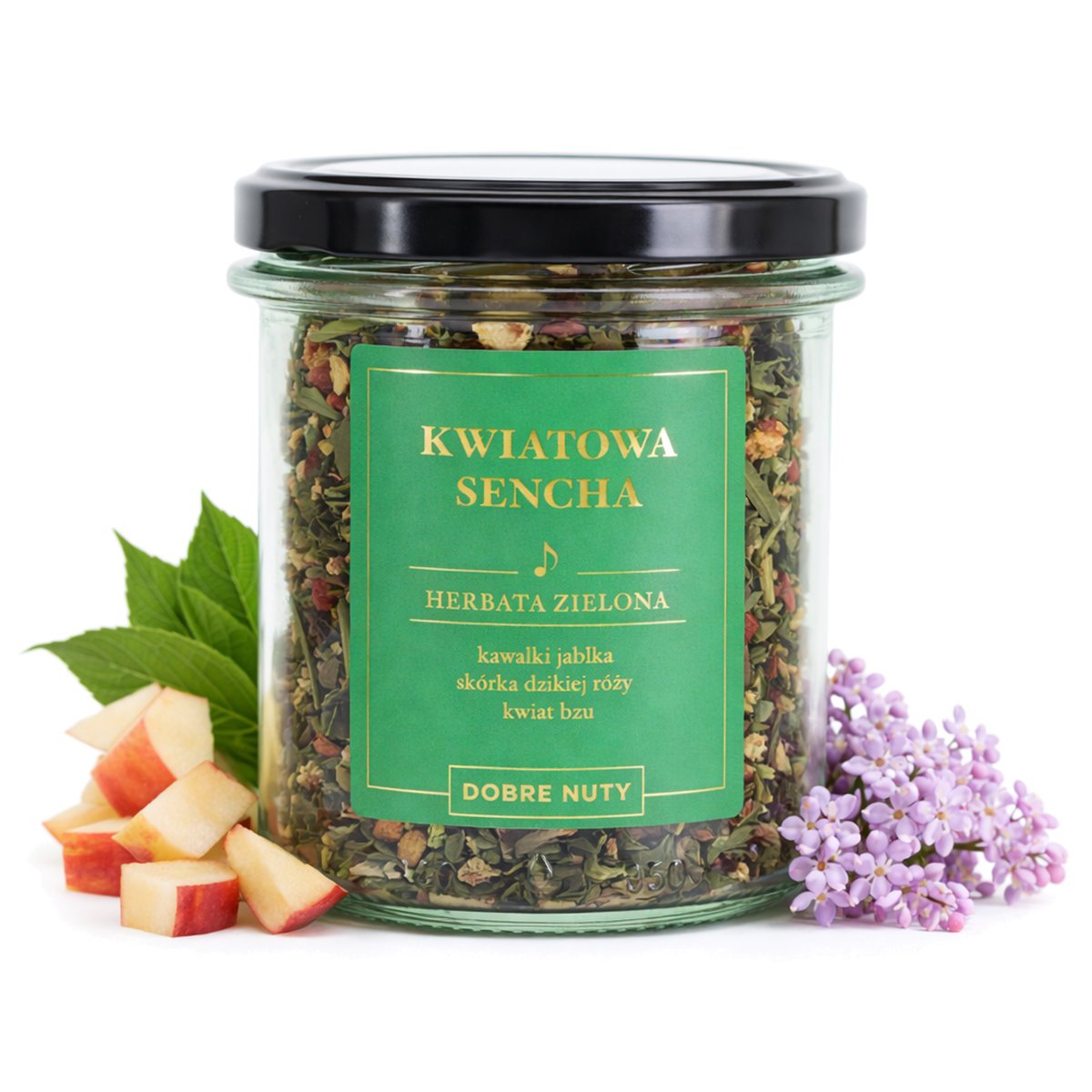 KWIATOWA SENCHA - HERBATA ZIELONA - DOBRE NUTY 60G