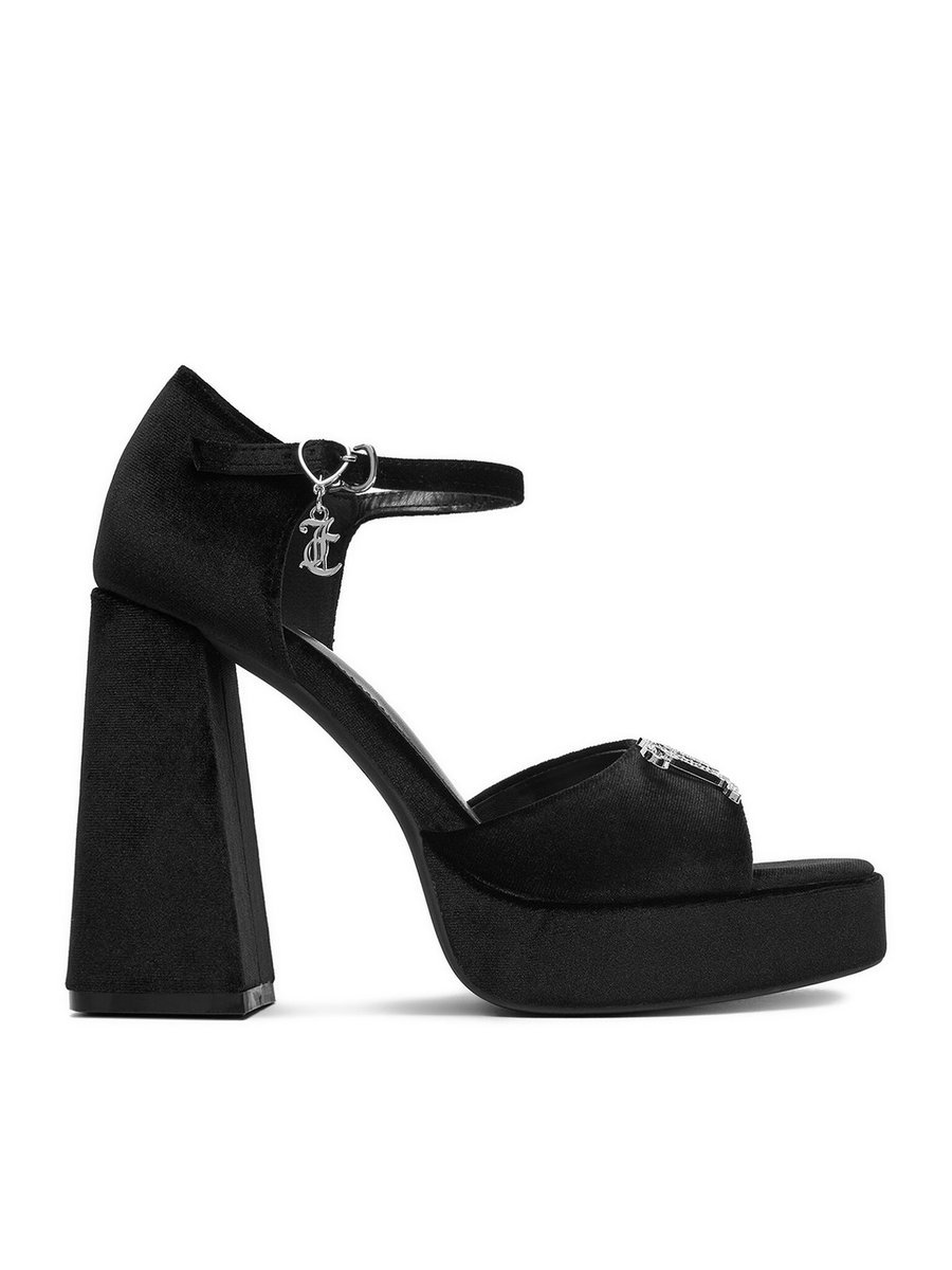 Juicy Couture Sandały Damskie Czarny EO-WSS21645-01