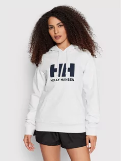 Bluzy damskie - Helly Hansen Bluza Logo 33978 Szary Regular Fit - grafika 1