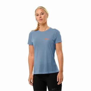 Damski t-shirt Jack Wolfskin VONNAN S/S T W elemental blue - XS - Koszulki i topy damskie - miniaturka - grafika 1
