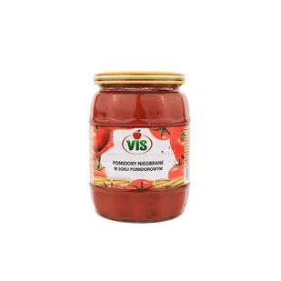 Pomidory nieobrane w soku pomidorowym "VIS" 670g - Pasztet i przetwory mięsne - miniaturka - grafika 1