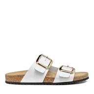 Klapki i japonki damskie - Klapki Geox D Brionia R D45Y3B 00085 C1000 Biały - miniaturka - grafika 1