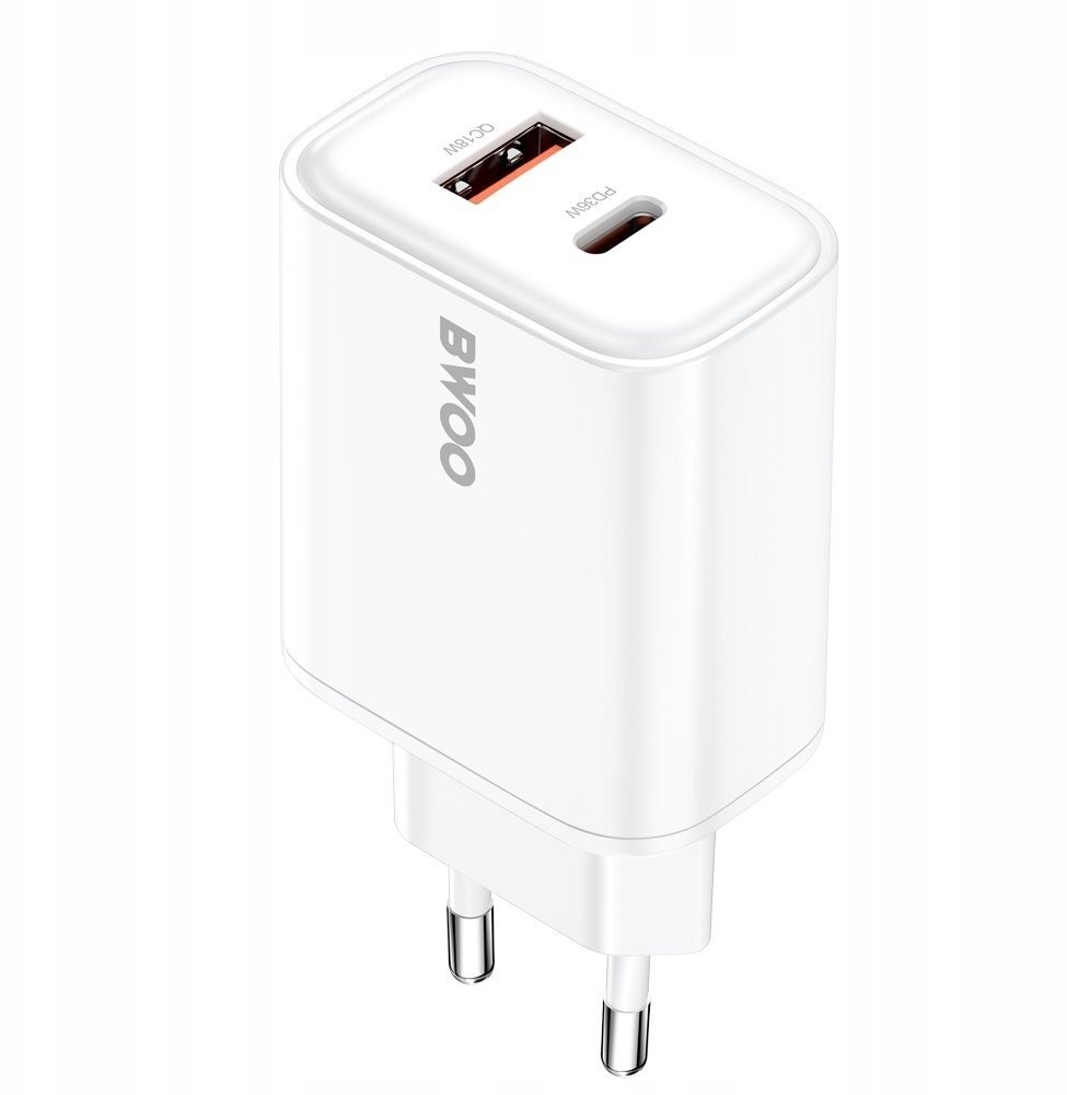 BWOO ładowarka sieciowa PD 36W CDA207 1x USB 1xUSB-C biały