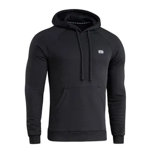 M-Tac - Bluza taktyczna Hoodie Cotton Raglan Hard - Czarna - 51388002 - Odzież taktyczna i umundurowanie - miniaturka - grafika 3