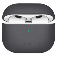 Akcesoria do słuchawek - Apple Uniq Etui UNIQ Lino AirPods 3 Silicone szary/ash grey UNIQ537GRY - miniaturka - grafika 1