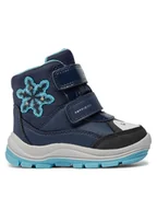 Buty dla dziewczynek - Geox Kozaki B Flanfil Girl B Abx B363WA 054FU CF4N4 M Granatowy - miniaturka - grafika 1