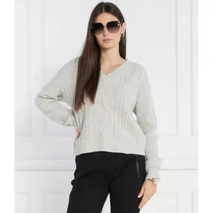 Max Mara Leisure Wełniany sweter CARMELA | Regular Fit - Swetry damskie - miniaturka - grafika 1