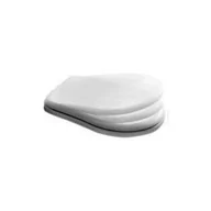 Deski sedesowe - Kerasan 108601 - RETRO Deska WC wolnoopadająca kolor biały zawiasy kolor brązo - miniaturka - grafika 1