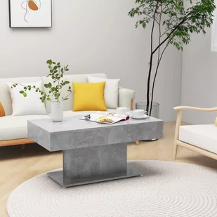 vidaXL vidaXL Stolik kawowy, szarość betonu, 96x50x45 cm, płyta wiórowa - Ławy i stoliki kawowe - miniaturka - grafika 1
