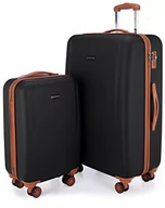 Walizki - HAUPTSTADTKOFFER - Wannsee – walizka podróżna na kółkach, bagaż podręczny, twarda obudowa, walizka podróżna, czarny, 2er Set, zestaw walizek - miniaturka - grafika 1