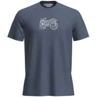 Koszulki sportowe męskie - Męska koszulka Icebreaker M Mer 150 Tech Lite SS Tee Adventure Rid Rozmiar: XL / Kolor: niebieski - miniaturka - grafika 1