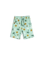 Spodenki damskie - Koton Chłopięce szorty ze sznurkiem do ściągania, z nadrukiem bawełnianym, Green Design (7d5), 11-12 Lat - miniaturka - grafika 1