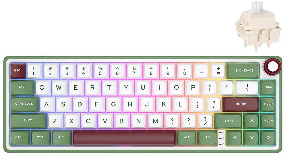 Royal Kludge R65 RGB 60%, Brown switches US RKR65-GS-B