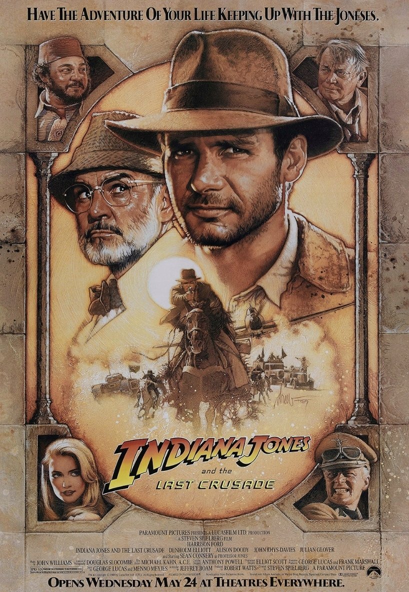 PODKŁADKA POD MYSZ Z Nadrukiem 22x18cm Indiana Jones 3 (1989) Tekst Prezent