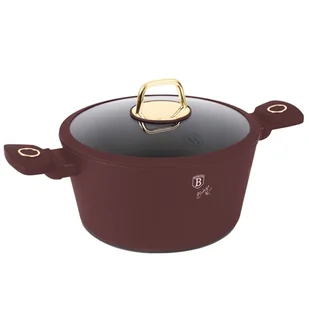 GARNEK TYTANOWY Z POKRYWĄ 30cm BERLINGER HAUS BH-8043 LEONARDO - Garnki - miniaturka - grafika 1