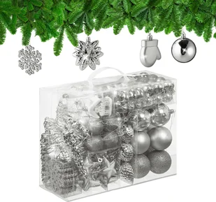 bombki świąteczne relaxdays w zestawie 100 sztuk - Bombki - miniaturka - grafika 1