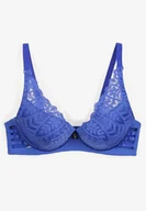 Biustonosze - Niebieski Biustonosz o Koronkowym Wykończeniu Brenena - Born2be - miniaturka - grafika 1