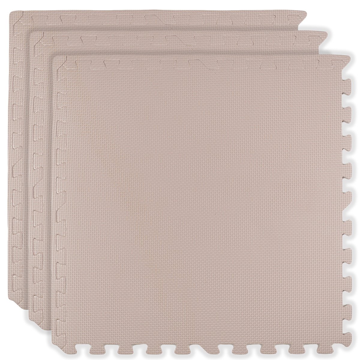 Mata piankowa podłogowa Humbi 180x60 Duże puzzle piankowe wodoodporne bezpieczne 3 szt. Jasnoróżowa