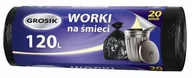 Worki na śmieci - Grosik Worki HD czarne 120l 20 szt. - miniaturka - grafika 1