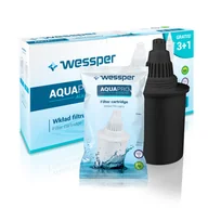 Wkłady filtrujące - 4x Filtr Wody Do Dzbanka Wessper Aquapro Alkaline, Czarny - miniaturka - grafika 1