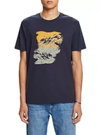 Koszulki męskie - ESPRIT T-shirt męski, 450/Petrol Blue, XXL - miniaturka - grafika 1