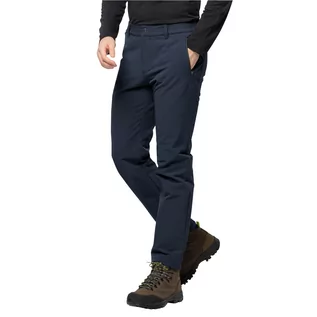 Spodnie sportowe męskie - Męskie spodnie softshellowe Jack Wolfskin ACTIVATE THERMIC PANTS M night blue - 46 - grafika 1