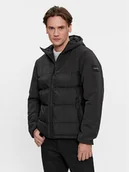 Kurtki męskie - Calvin Klein Kurtka zimowa Mix Media K10K111889 Czarny Regular Fit - miniaturka - grafika 1