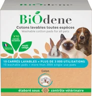 Pielęgnacja uszu i oczu zwierząt - FRANCODEX Biodene Bawełniane płatki kosmetyczne dla zwierząt 10 sztuk - miniaturka - grafika 1