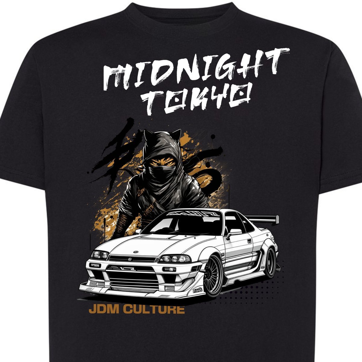 Koszulka męska JDM Tokyo drift japońskie auto sportowe XL czarna DEYORA