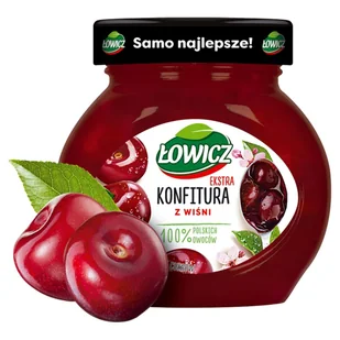 Łowicz Konfitura z wiśni 240 g - Syropy i koncentraty owocowe - miniaturka - grafika 1