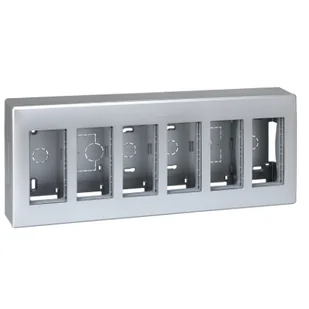 Obudowa natynkowa SIMON 500 6×S500 aluminium - Inne akcesoria elektryczne - miniaturka - grafika 1