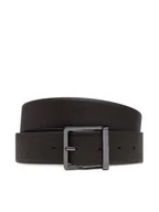 Paski - Calvin Klein Pasek Męski Sleek Square Tex 35Mm K50K512837 Brązowy - miniaturka - grafika 1