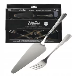 KOMPLET 6 WIDELCZYKÓW do CIASTA i ŁOPATKA ZESTAW EVELINE SZTUĆCE POŁYSK - Zestawy sztućców KOMPLET 6 WIDELCZYKÓW do CIASTA i ŁOPATKA ZESTAW EVELINE SZTUĆCE POŁYSK - Zestawy sztućców - miniaturka - grafika 1