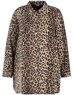 Bluzki damskie - Samoon Bluzka damska, Czarny wzór, 52 duże rozmiary - miniaturka - grafika 1