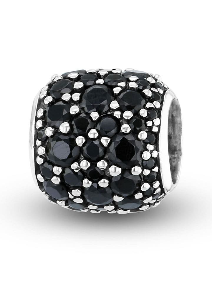 CHARM'S Srebrny charms z kryształami