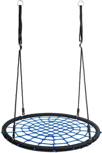 Huśtawka bocianie gniazdo FUNFIT GARDEN, czarno-niebieska, 100 cm - Place zabaw - miniaturka - grafika 1