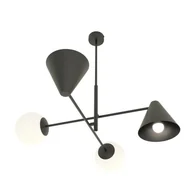 Lampy sufitowe - HERMES 4 BLACK - miniaturka - grafika 1