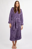 Szlafroki damskie - Długi szlafrok Diana fioletowy XL - miniaturka - grafika 1