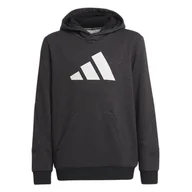 Bluzy sportowe damskie - Bluza adidas Future Icons 3-Stripes Hooded HA3930 - czarna - Adidas - miniaturka - grafika 1