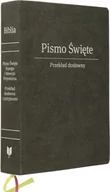 Religia i religioznawstwo - Biblia Stare i Nowe Przymierze Przekład dosłowny EIB duża ekoskóra PU grafit - miniaturka - grafika 1