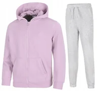 Dresy męskie - 4F OCIEPLANY DZIEWCZÄCY DRES KOMPLET BLUZA SPODNIE / rozm 158 - miniaturka - grafika 1