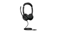 Sprzęt konferencyjny i radiowęzłowy - Jabra Evolve2 50 Link380a MS Stereo przewodowy stereofoniczny zestaw słuchawkowy z USB-A z certyfikatem dla Microsoft Teams - miniaturka - grafika 1