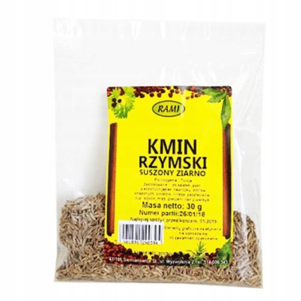 Kmin rzymski suszony ziarno 30g Rami