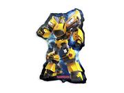 Urodziny dziecka - Flexmetal Balloons Balon foliowy do patyka Transformers Bumblebee- 29 cm - 1 szt. 902796 - miniaturka - grafika 1