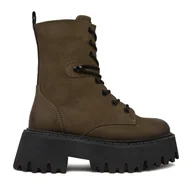 Botki damskie - Trzewiki G-Star Raw CEO-WI34-MANYA-03 Khaki - miniaturka - grafika 1