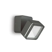 Lampy ogrodowe - Ideal Lux Kinkiet zewnętrzny OMEGA AP SQUARE antracyt 4000K 285511 285511/IL - miniaturka - grafika 1