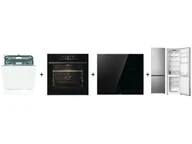 Zestawy AGD - GORENJE GV673C62 + BPS6747A06BG OptiBake + GI6432BSCE + NRK418EES4 No Frost 179,7cm Srebrna Slim 55cm KitchenFit Szuflada CrispZone 255L - miniaturka - grafika 1