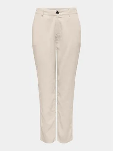 ONLY Chinosy Aris 15310843 Beżowy Regular Fit - Spodnie sportowe damskie - miniaturka - grafika 1