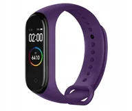 Akcesoria do smartwatchy - Opaska pasek zamienny do zegarka xiaomi mi band 3/4 w kolorze ciemny fiolet - miniaturka - grafika 1